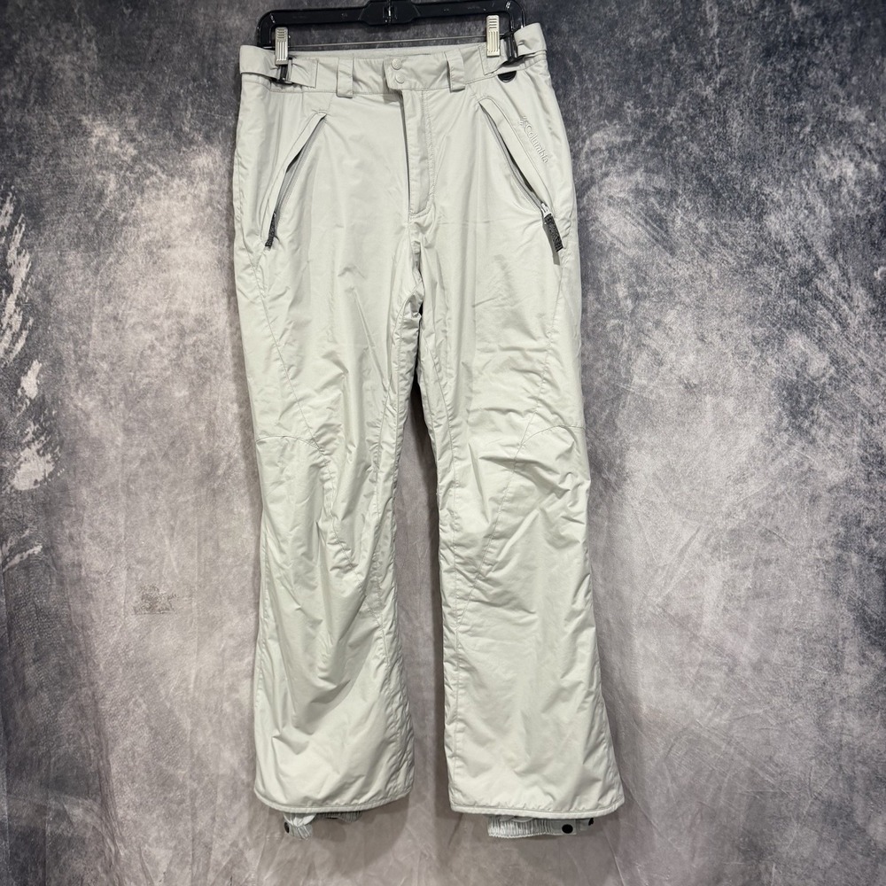 Columbia Omni-Tech Snow Pants Women's M Gray Waterproof Ski Snowboard Waterproof